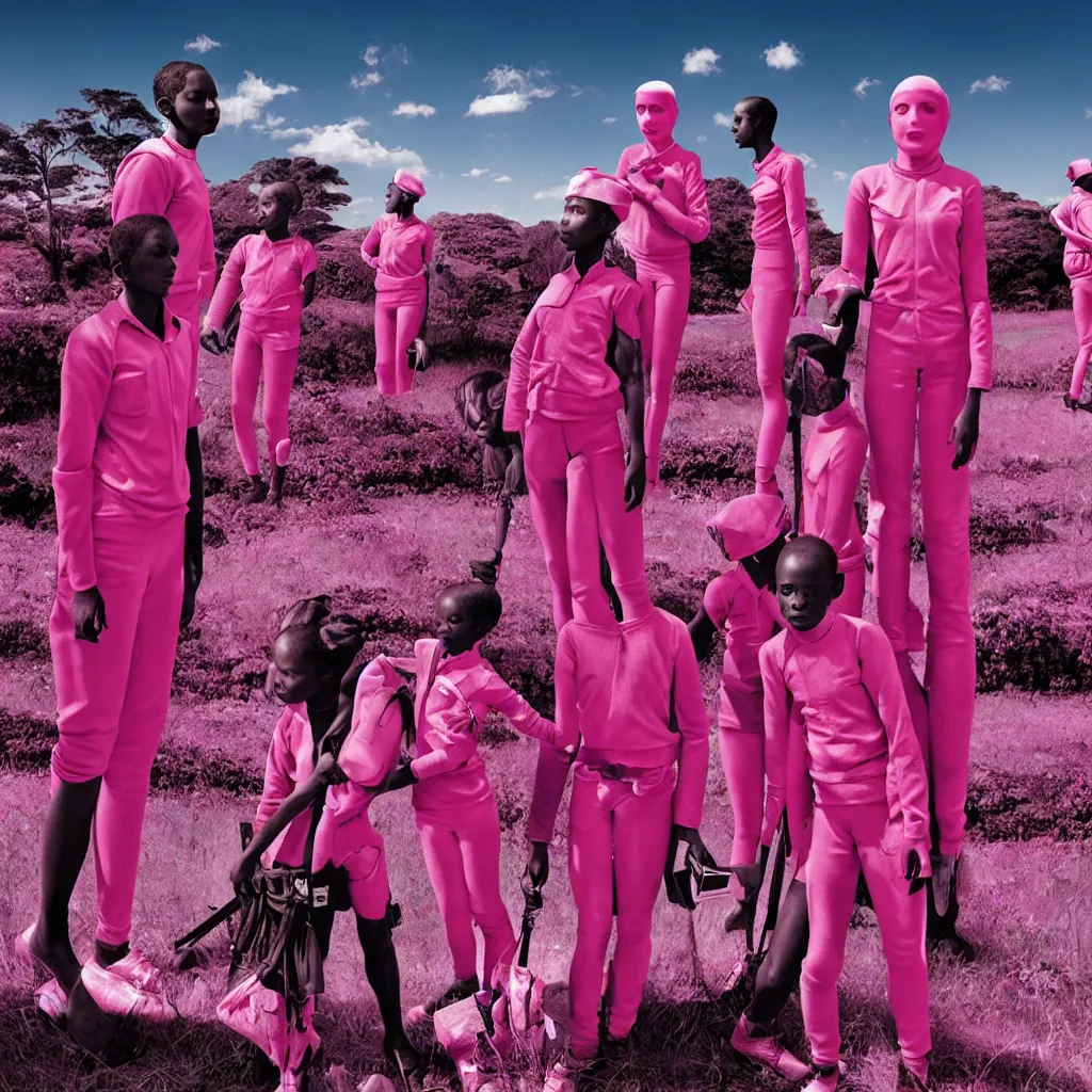 Image similar to advertising campaign by richard mosse