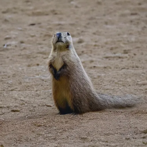 Image similar to a bear crossed with a prairie dog