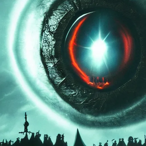 Prompt: the eye of sauron from lord of the rings