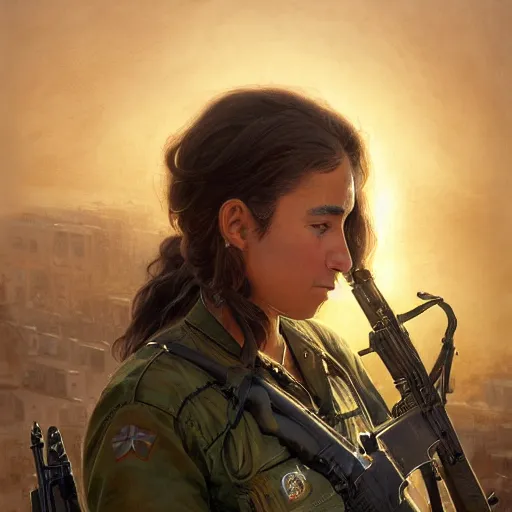 Image similar to beautiful YPJ soldier in the defense of Kobanî in the siege of Kobanî, detailed, centered, digital painting, artstation, concept art, donato giancola, Joseph Christian Leyendecker, Boris Vallejo, Breathtaking, 8k resolution, extremely detailed, beautiful, establishing shot, artistic, hyperrealistic, beautiful face, octane render