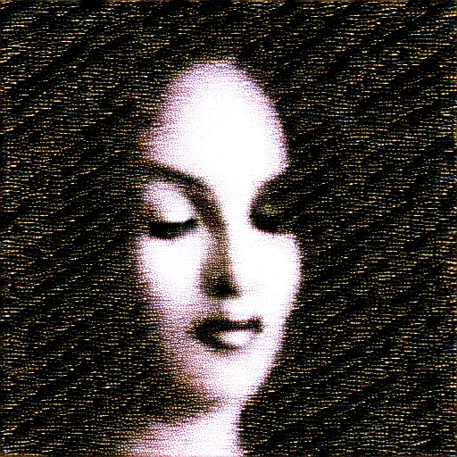 Image similar to vhs static overlay of marian apparition, vhs, 1 9 9 0, highly realistic, highly detailed, vhs noise static, black and white, vhs glitch