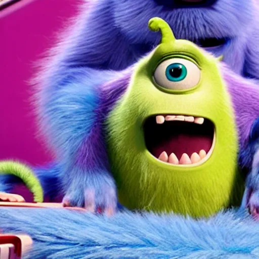 Image similar to sully in monsters Inc movie still