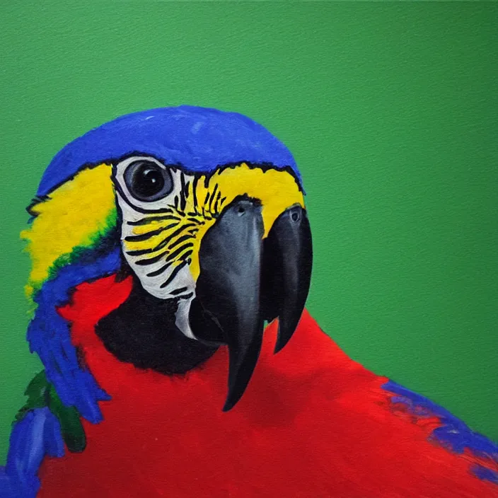 Image similar to studio portrait of ninja parrot