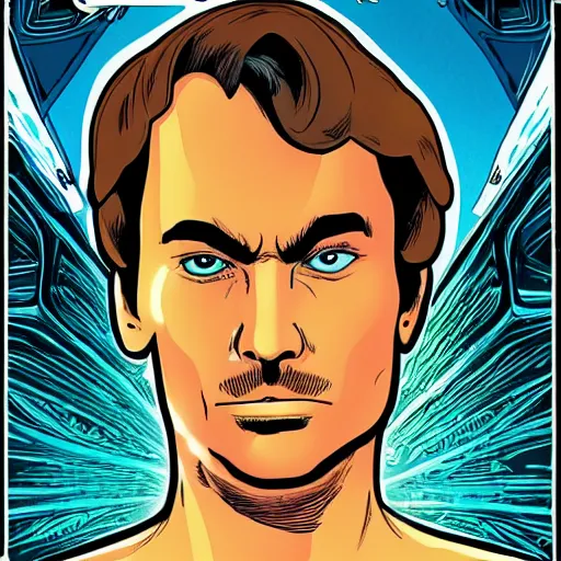 Prompt: paul atreides from dune in jan duursema comic book detailed style