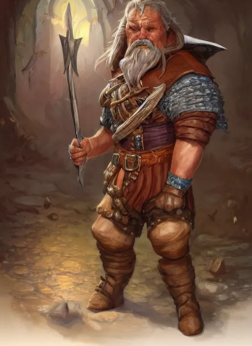 Image similar to tavern keeper, ultra detailed fantasy, dndbeyond, bright, colourful, realistic, dnd character portrait, full body, pathfinder, pinterest, art by ralph horsley, dnd, rpg, lotr game design fanart by concept art, behance hd, artstation, deviantart, hdr render in unreal engine 5