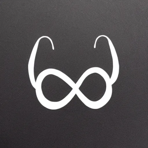 Image similar to infinity symbol with cat ears