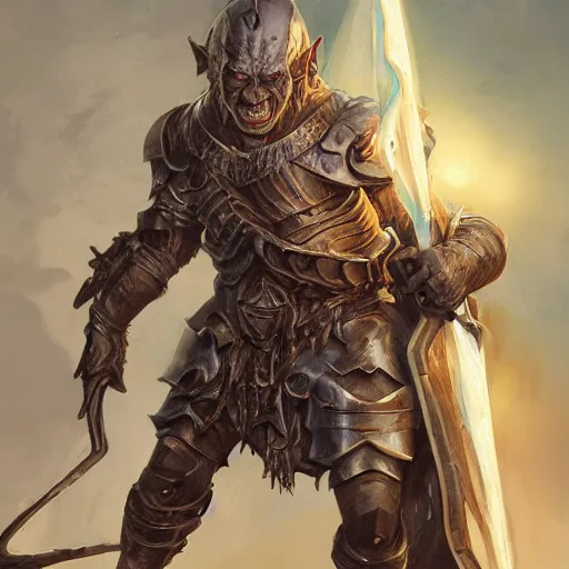 Image similar to Gollum as a paladin, grumpy, plate armor, Ivan Aivakovsky, Boris Vallejo, epic fantasy character art, D&D Concept Art, full length, Realistic, Regal, Refined, Detailed Digital Art, Oil Paining, Exquisite detail, post-processing, masterpiece, Cinematic Lighting, Unreal Engine, 8k, HD,