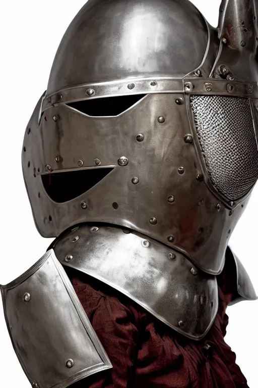 Image similar to medieval female knight, open helmet, symmetrical, cinematic, elegant, demonic atmosphere, professional studio light, real dlsr photography, sharp focus, armor designed by louis vuitton, 4 k, ultra hd, sense of awe