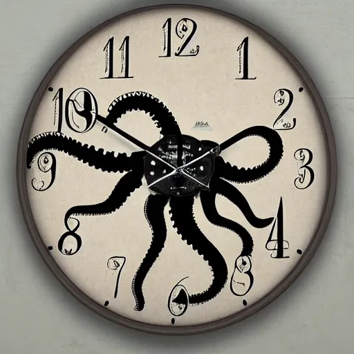 Image similar to octopus clock