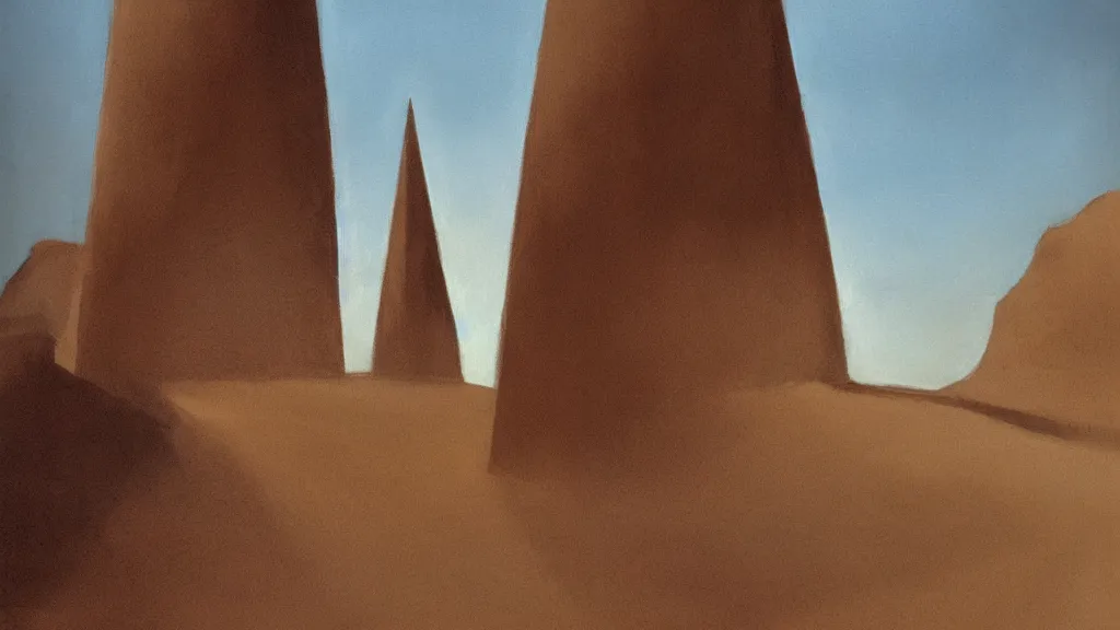 Image similar to patrick j. jones. rutkowski. the evil sand obelisk.