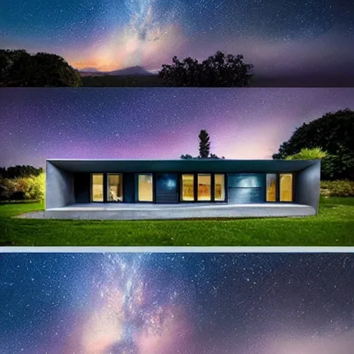 Image similar to This new and unique house is inspired by the galaxy. photo.