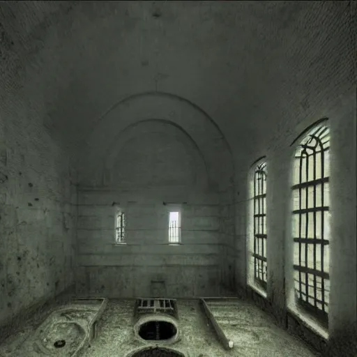 Image similar to Pumping Station. Vacant. Eerie. Unsettling. Zdzisaw Beksinski