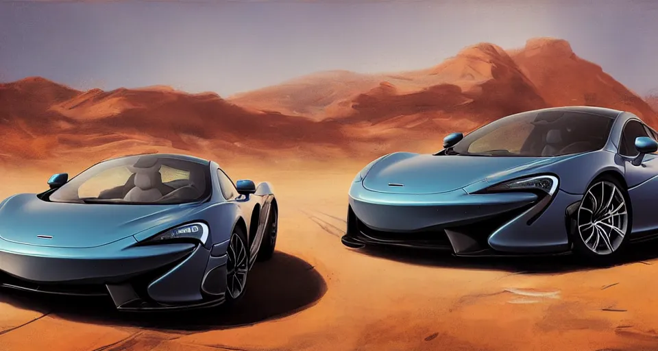 Prompt: mclaren in desert highway, digital art,ultra realistic,ultra detailed, ultra wide Lens, art by greg rutkowski