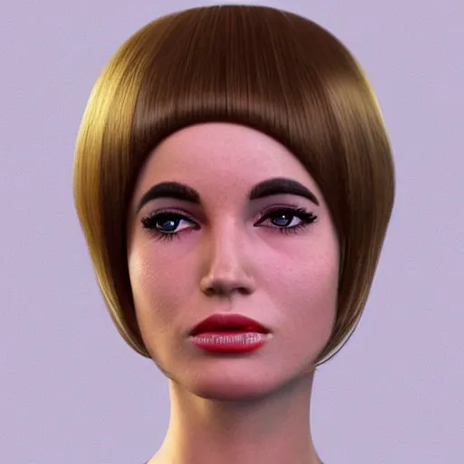 Prompt: a 1 9 6 0 s!!!!! woman with a 1 9 6 0 s hairstyle!!!!!, detailed facial features, golden ratio, centered, photorealistic photography, photorealism, cinematic photography, fisheye!!!!! lens, artstation, cgsociety contest winner, vignette