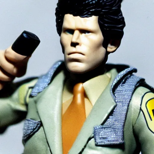 Image similar to Tom Waits as a G.I. Joe action figure from the 1980s