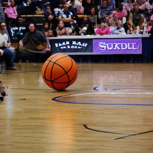 Image similar to a cow dribbling a basketball, cow, dribbling, basketball