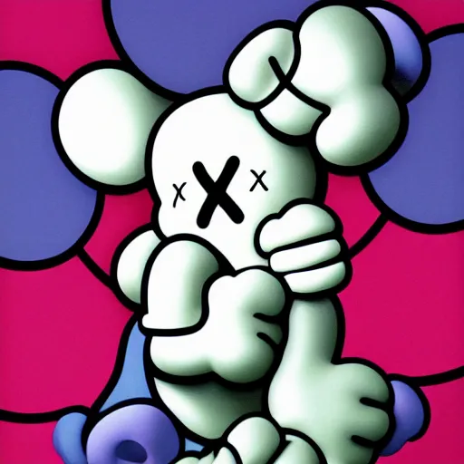 Image similar to beautiful kaws artwork w 6 4 0