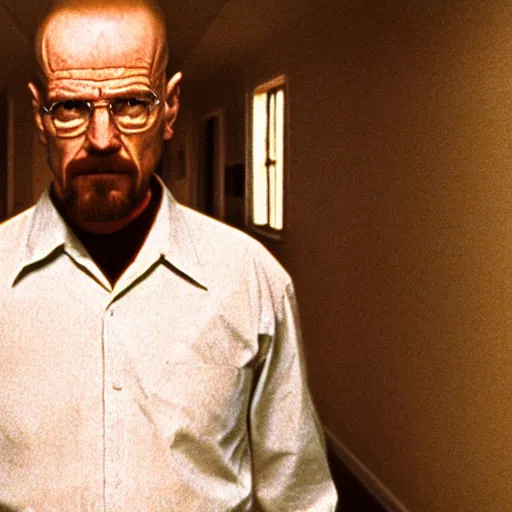 Image similar to A still of Walter White in The Shining (1980)