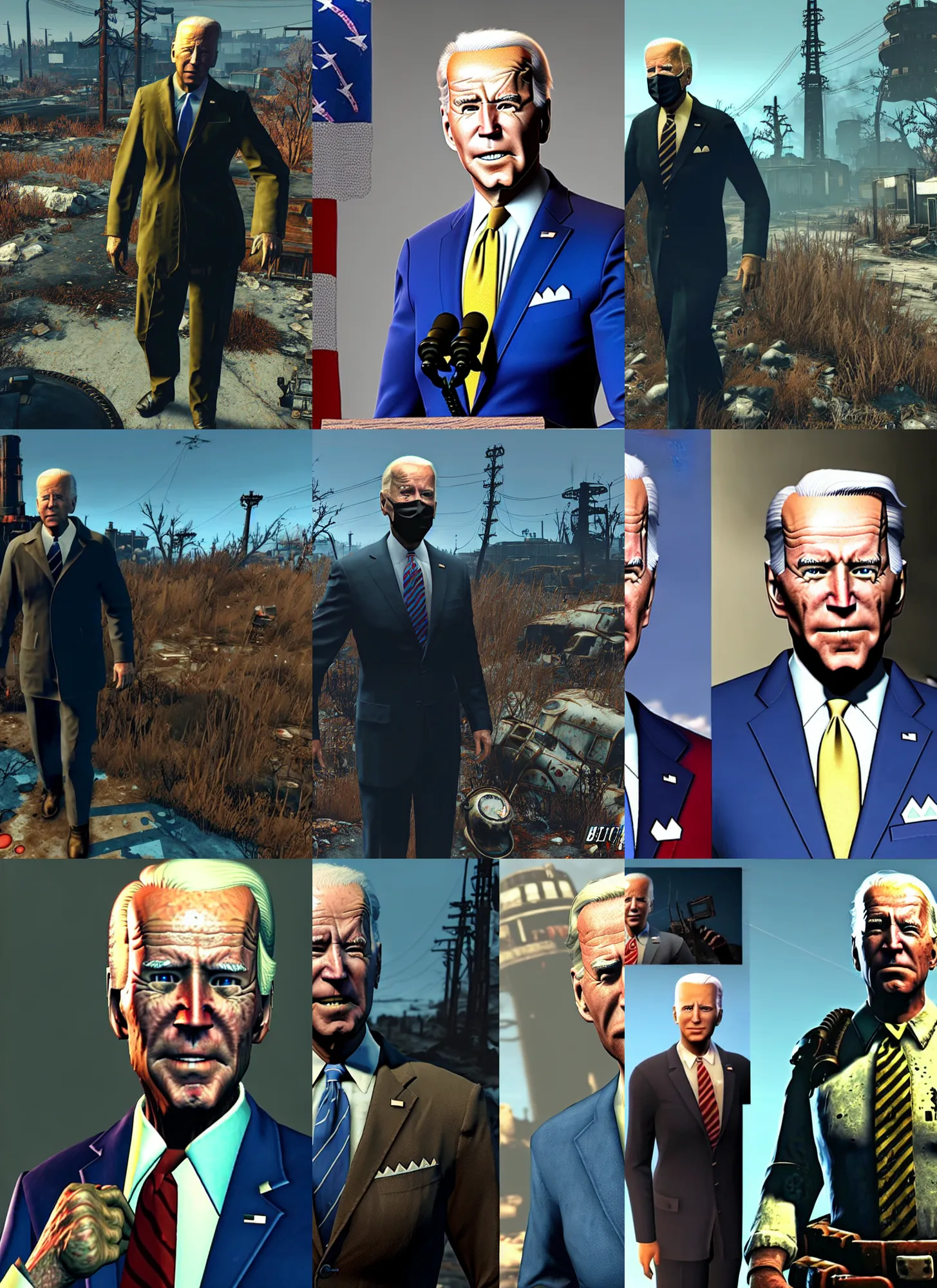 Image similar to Joe Biden in Fallout 4, Fallout 76, Fallout 3