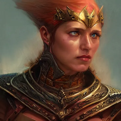Prompt: the female flame knight as a realistic d & d fantasy character, closeup portrait art by donato giancola and greg rutkowski, vintage retro, realistic face, digital art, trending on artstation, symmetry!!