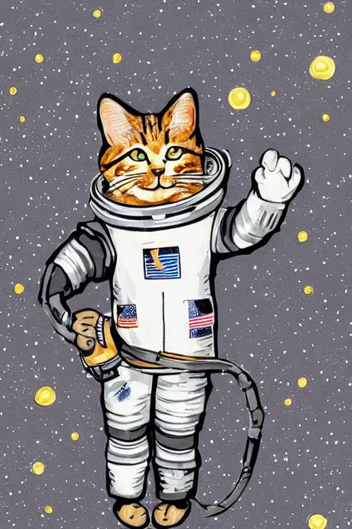 Image similar to a cat in a space suit, highly-detailed