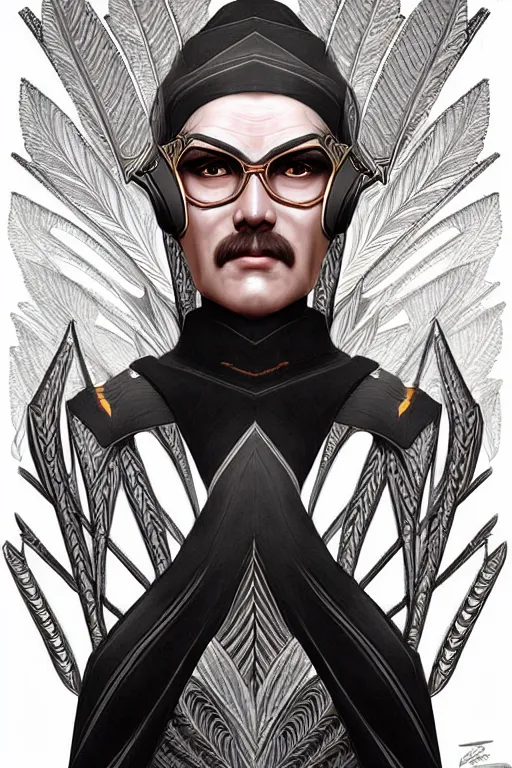 Image similar to imperial portrait, Gordon Freeman, intricate art deco leaf designs elegant highly detailed Roman patterns, sharp focus art by artgerm