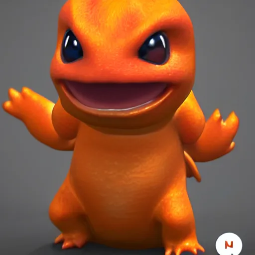 Image similar to charmander shaped ice, concept art, octane render, unreal engine 5, highly detailed, high quality, 8 k, soft lighting, realistic face, path traced