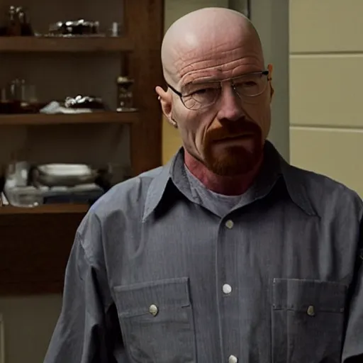 Image similar to Walter White wearing a miniskirt