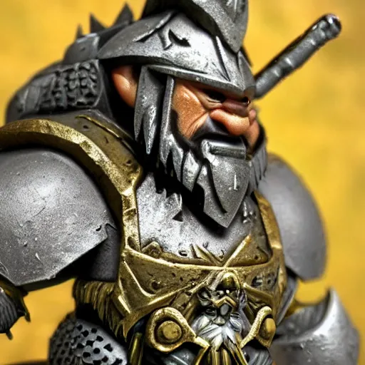 Prompt: a fantasy cinematic close up shot of a dwarf berserker, warhammer, dnd, last stand