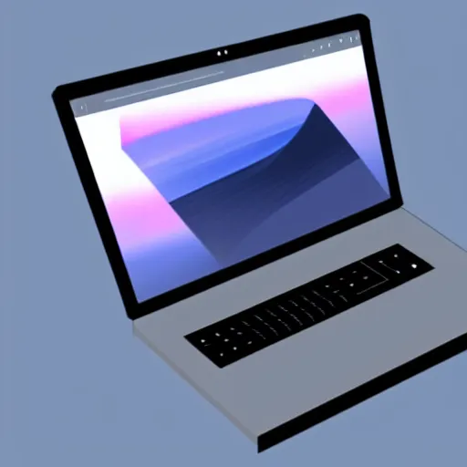 Prompt: a laptop from the 2 1 0 0 s, hd, concept art