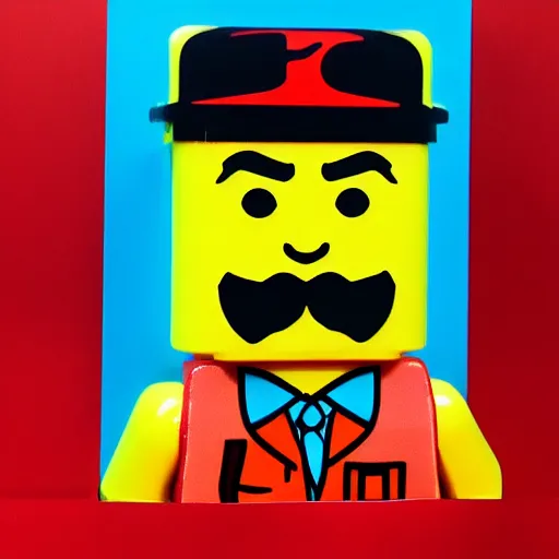 Image similar to andy warhol lego, activity play centre, plastic, toy, butcher billy style