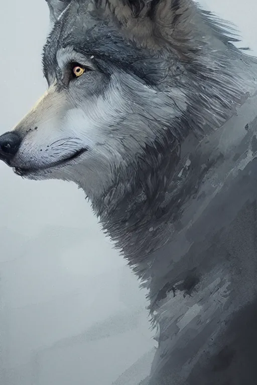 Prompt: portrait of a gray wolf, water color, D&D, fantasy, highly detailed, digital painting, artstation, concept art, matte, sharp focus, illustration, art by Ivan Gantschev and Greg Rutkowski