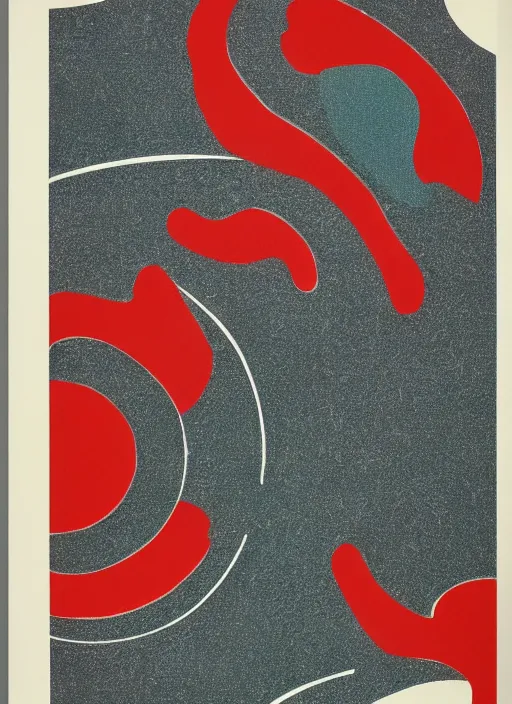 Image similar to A wandering mind, vintage 1960s print, screen print, abstract, weird, simple,