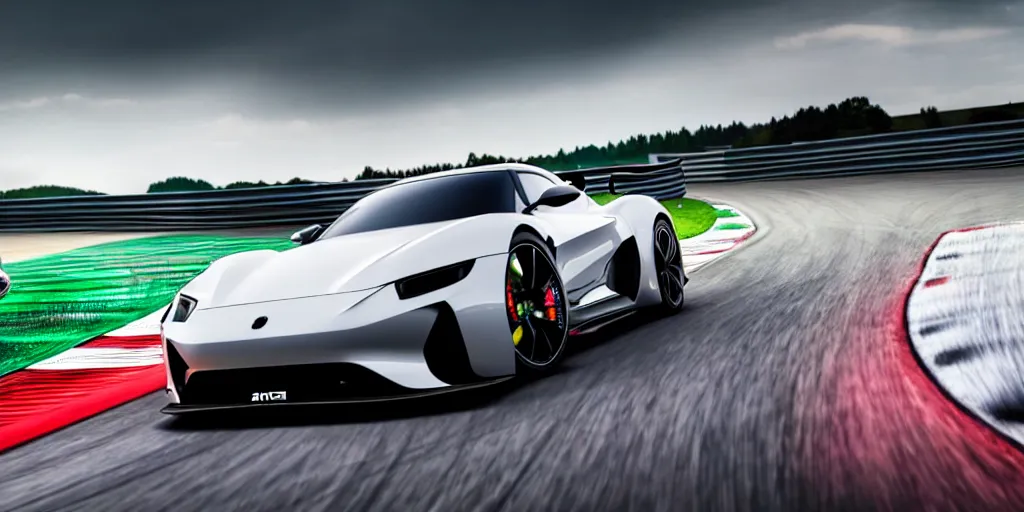 Image similar to 2 0 2 3 sport car 4 k on the nurburgring