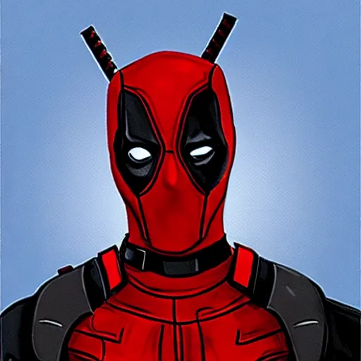 Image similar to Deadpool by Bob Ross