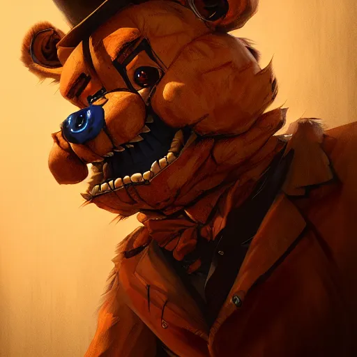 ArtStation - Golden & Shadow Freddy FNaF fanart