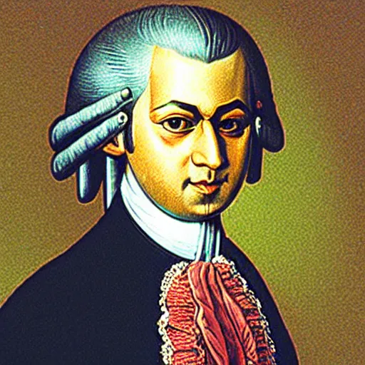 Prompt: photo of mozart