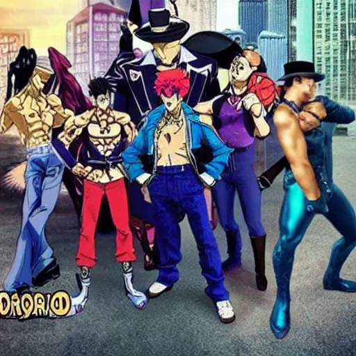 Image similar to real life jojo's bizarre adventure