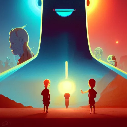 Image similar to face icon stylized minimalist close encounters of the third kind, loftis, cory behance hd by jesper ejsing, by rhads, makoto shinkai and lois van baarle, ilya kuvshinov, rossdraws global illumination