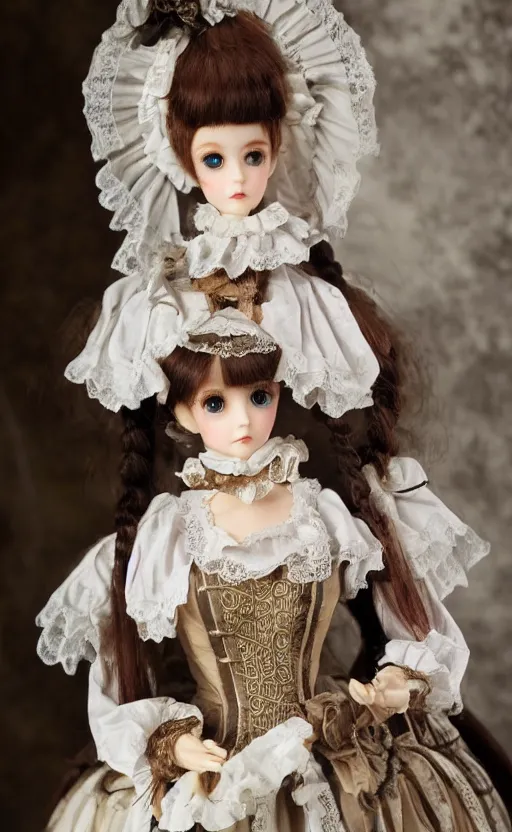 Image similar to dollfie in victorian dress