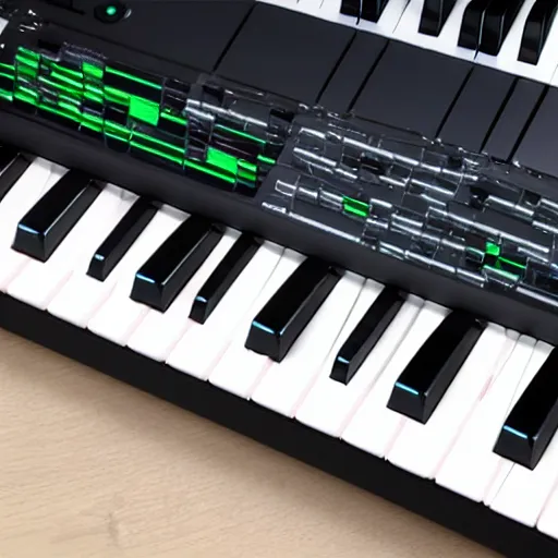 Prompt: midi keyboard made by apple