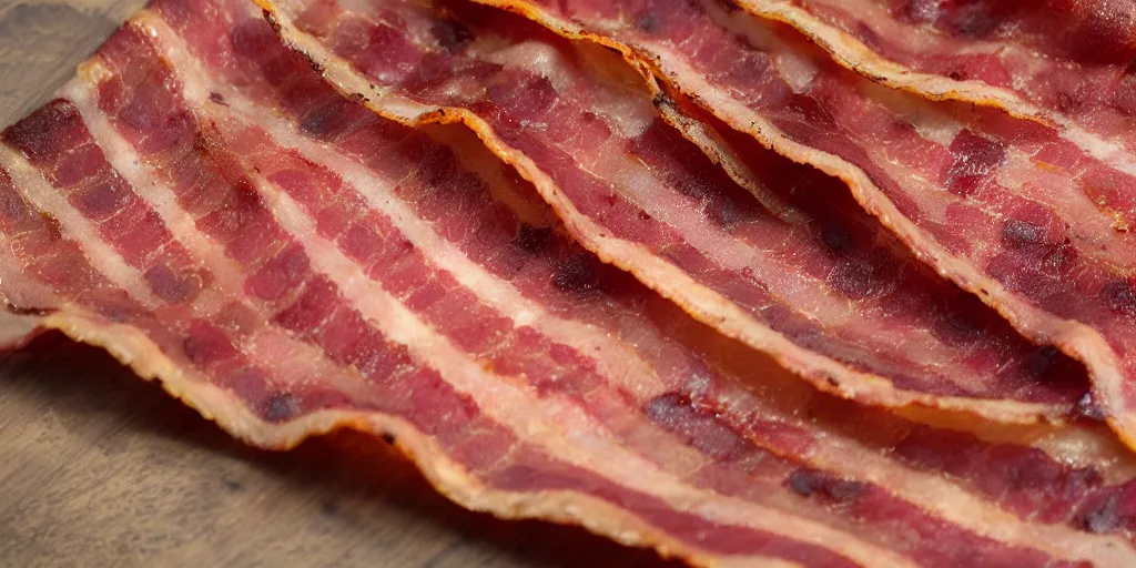 Image similar to the most baconiest bacon that ever baconed so much bacon you can't even comprehend how much bacon there is even more bacon