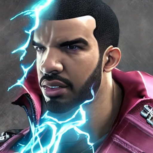 Prompt: drake, as a character in tekken