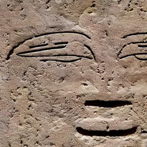 Prompt: emoji hieroglyphs found in a tomb in Egypt