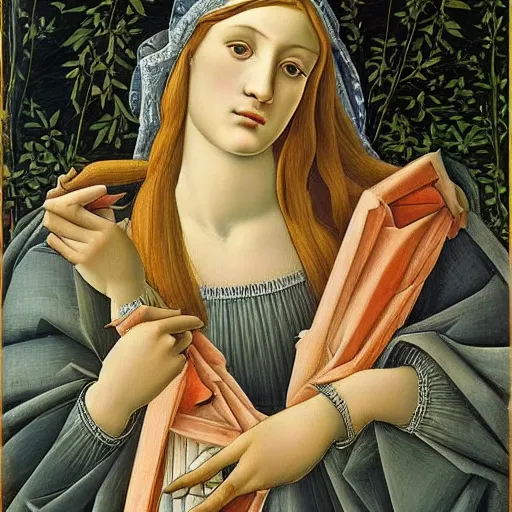 Prompt: oil canvas masterpiece by Botticelli,beautiful,high quality