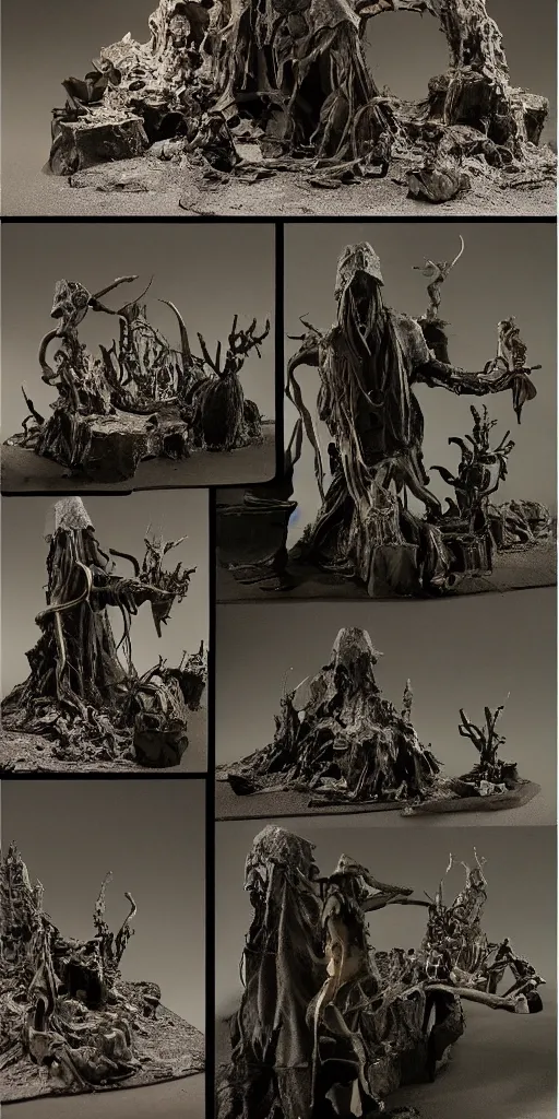 Image similar to bootleg figure of hedorah diorama, cursed photography, middle shot