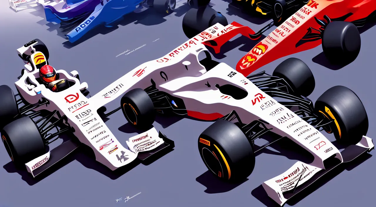 Image similar to formula 1 car 2022 regulations, in marble incrusted of legends official fanart behance hd by Jesper Ejsing, by RHADS, Makoto Shinkai and Lois van baarle, ilya kuvshinov, rossdraws global illumination