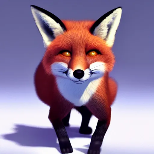 Prompt: handsome fox male wearing a black tuxedo, Pixar animated still, high quality HDR octane render