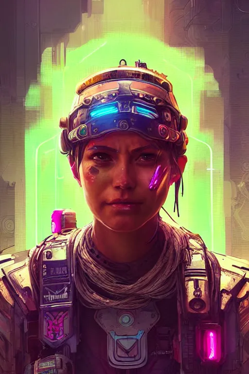 Image similar to valkyrie from apex legends, cyberpunk futuristic neon. decorated with traditional japanese ornaments by ismail inceoglu dragan bibin hans thoma greg rutkowski alexandros pyromallis nekro rene maritte illustrated, perfect face, fine details, realistic shaded, fine - face, pretty face