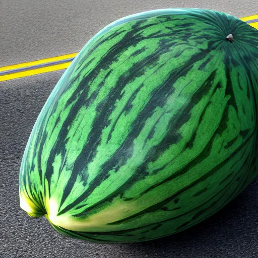 Prompt: stunning award winning hyperrealistic hdr 8 k highly detailed photo of a car watermelon